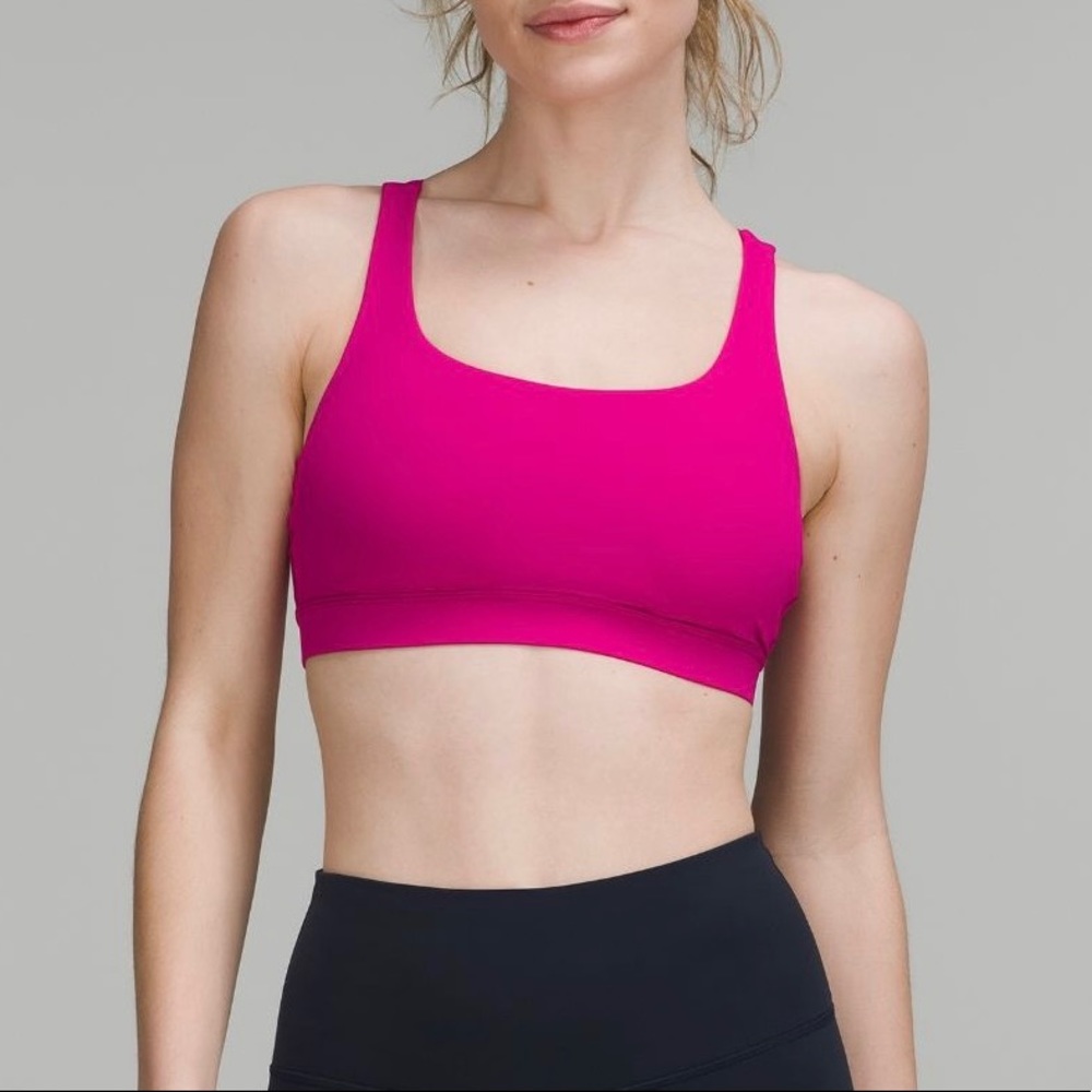 Lululemon Energy Bra hot pink size 8